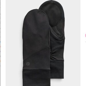Black multi-purpose touch-screen mittens NWT